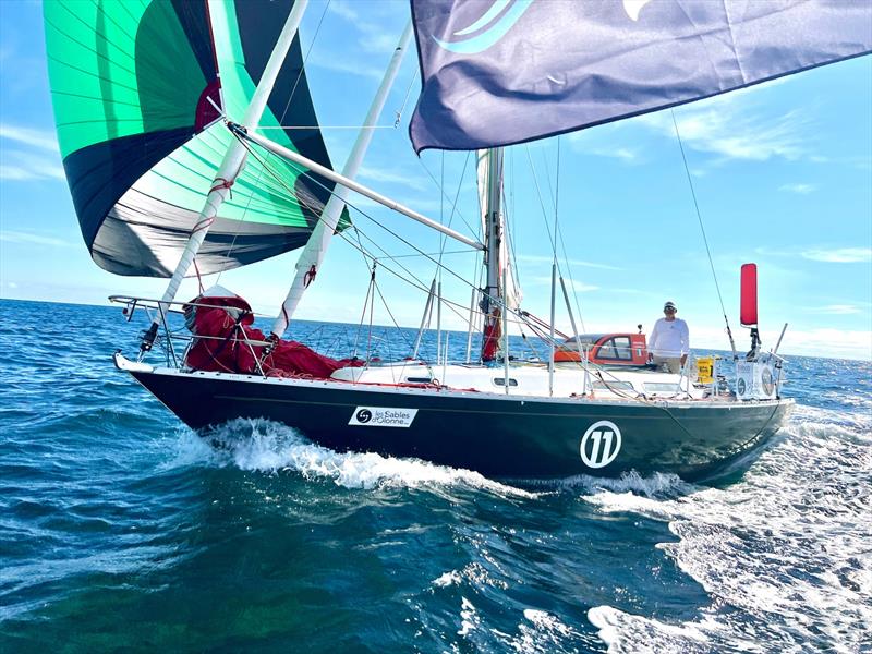 Italian skipper Andrea Lodolo aboard his Rustler 36 BiBi during the SITraN Challenge Prologue. Lodolo completed the podium by finishing third - photo © Don McIntyre / GGR2026