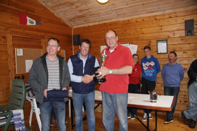 John & Donal McGuinness win the 2014 GP14 Leinster Championships photo copyright Veronica Lucey taken at Mullingar Sailing Club and featuring the GP14 class