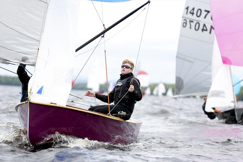 Edward Cayne aboard 'This One' from Youghal SC during the GP14 Ulster Championship at Lough Erne photo copyright Donnie Phair / www.donniephair.com taken at Lough Erne Yacht Club and featuring the GP14 class