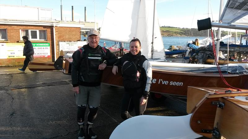 Curly Morris & Laura McFarland finish 2nd in the East Antrim Boat Club Christmas Regatta photo copyright Laura McFarland taken at East Antrim Boat Club and featuring the GP14 class