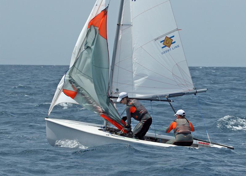 Neal Gibson and Geoff Phillips on day 4 of the GP14 World Championships in Barbados photo copyright Peter Marshall taken at Barbados Yacht Club and featuring the GP14 class