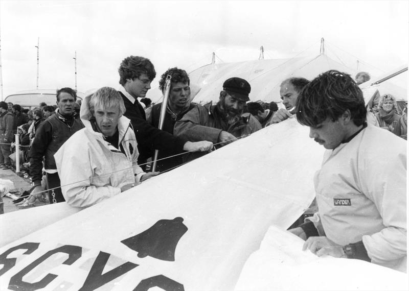 Team SCYC run some repairs at the West Lancs 24 hour race photo copyright WLYC taken at West Lancashire Yacht Club and featuring the GP14 class