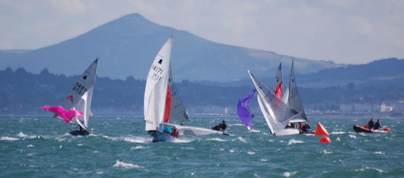 Final Race Carnage at the GP14 Leinster Championship at Sutton Dinghy Club, Dublin Bay - photo © Andy Johnston