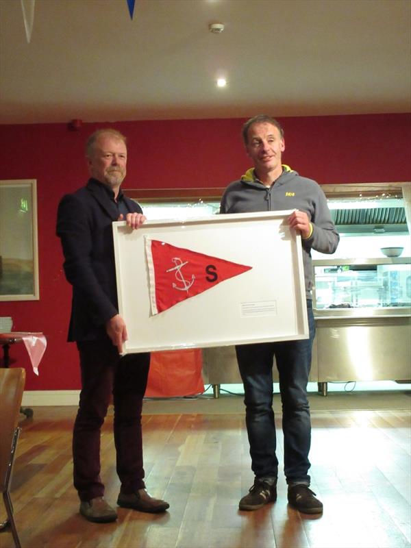 Tim Corcoran's leaving presentation during the GP14 Autumn Open at Sligo photo copyright Laura McFarland taken at Sligo Yacht Club and featuring the GP14 class