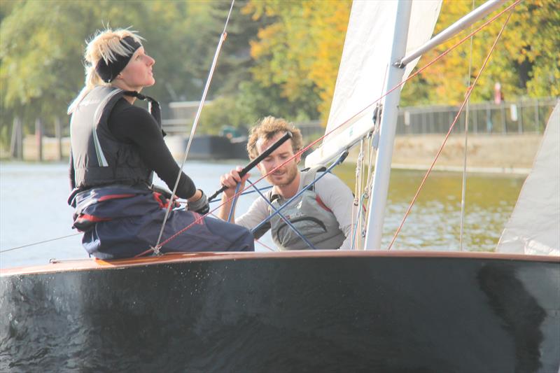 Ian Dobson and Gemma Marshall win the GP14 open meeting at Hampton  photo copyright David Gettings taken at Hampton Sailing Club and featuring the GP14 class