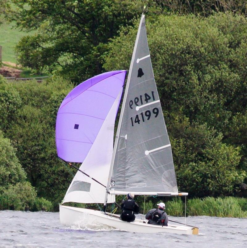 Frank Nickless and Michelle Evans during the GP14 Scottish Championship photo copyright Stephen Hinton-Smith taken at Annandale Sailing Club and featuring the GP14 class