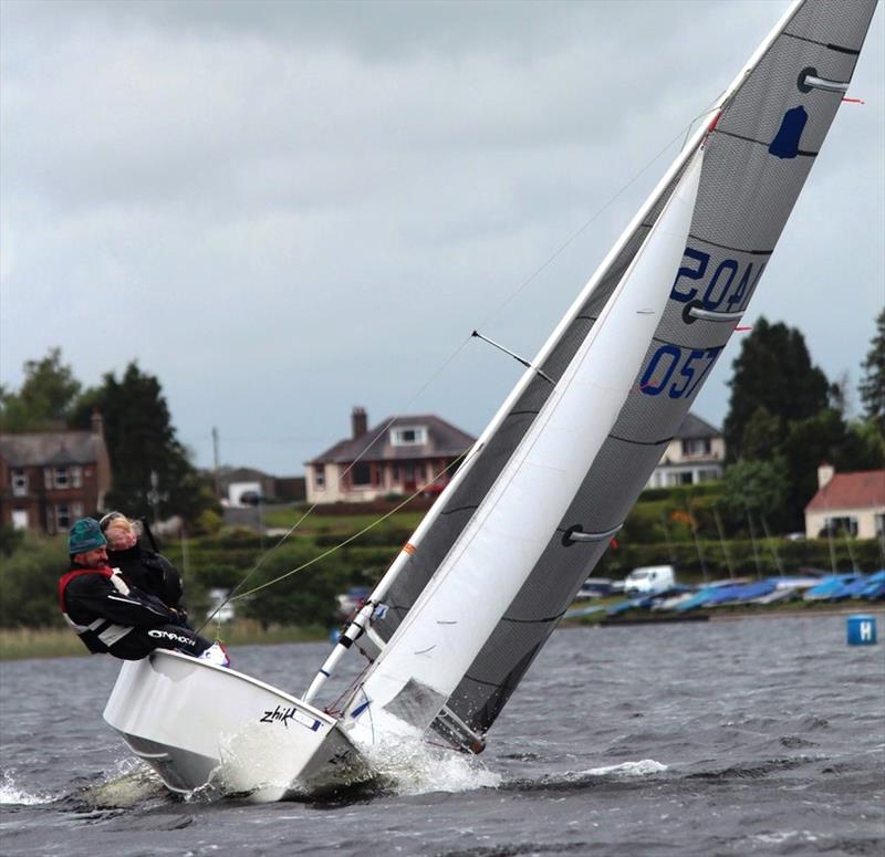 Ann Penny and Matt Caterall during the GP14 Scottish Championship photo copyright Stephen Hinton-Smith taken at Annandale Sailing Club and featuring the GP14 class