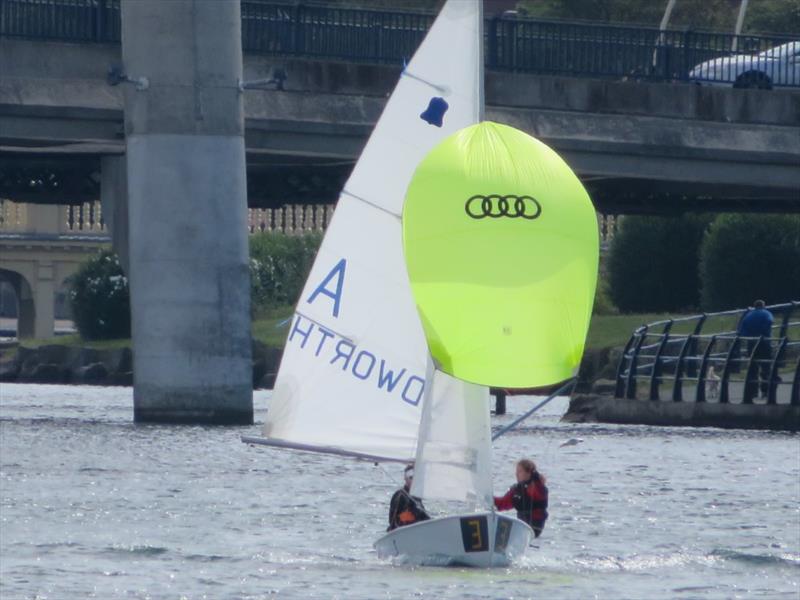 Team Budworth at the Southport Junior 12 hour race photo copyright Hugh Attfield taken at  and featuring the GP14 class