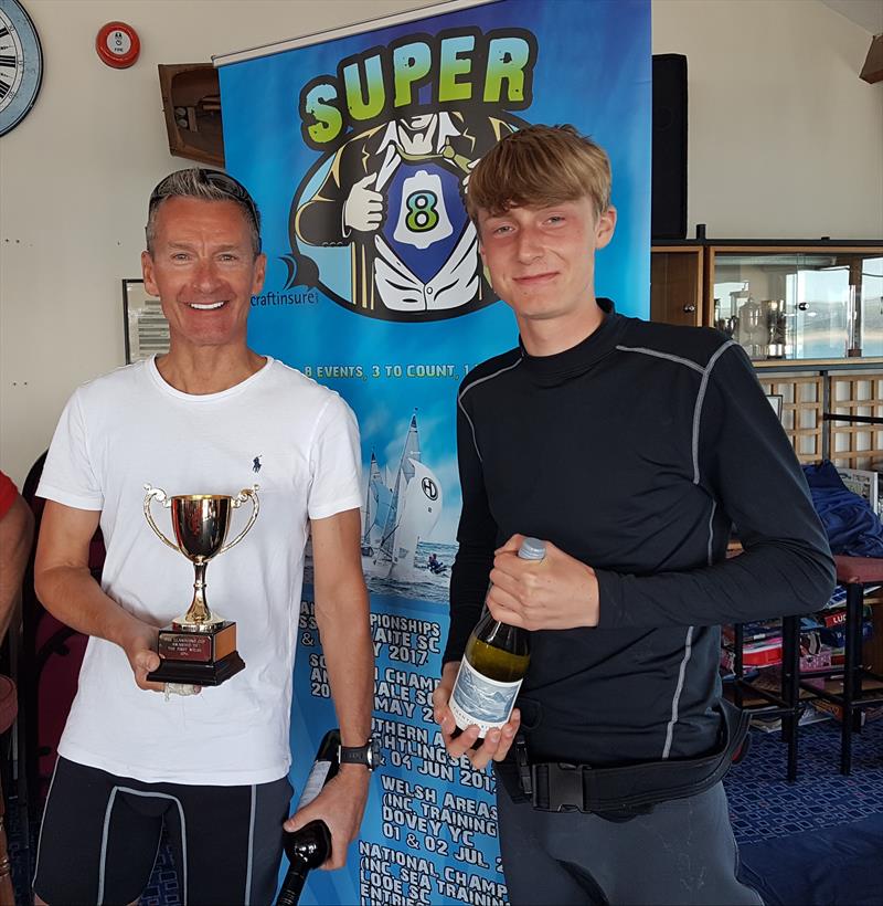 John Hayes and Joel James finish 2nd in the Welsh Area Championship at Dovey photo copyright Michelle Evans taken at Dovey Yacht Club and featuring the GP14 class