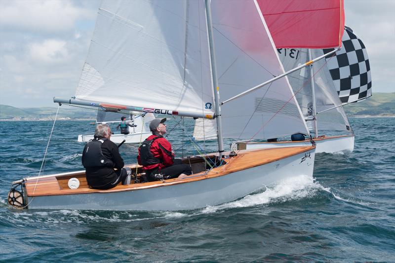 Bronze Fleet Winners Mark Collingwood and Tim Davies during the Welsh Area Championship at Dovey photo copyright Steve Hardman taken at Dovey Yacht Club and featuring the GP14 class