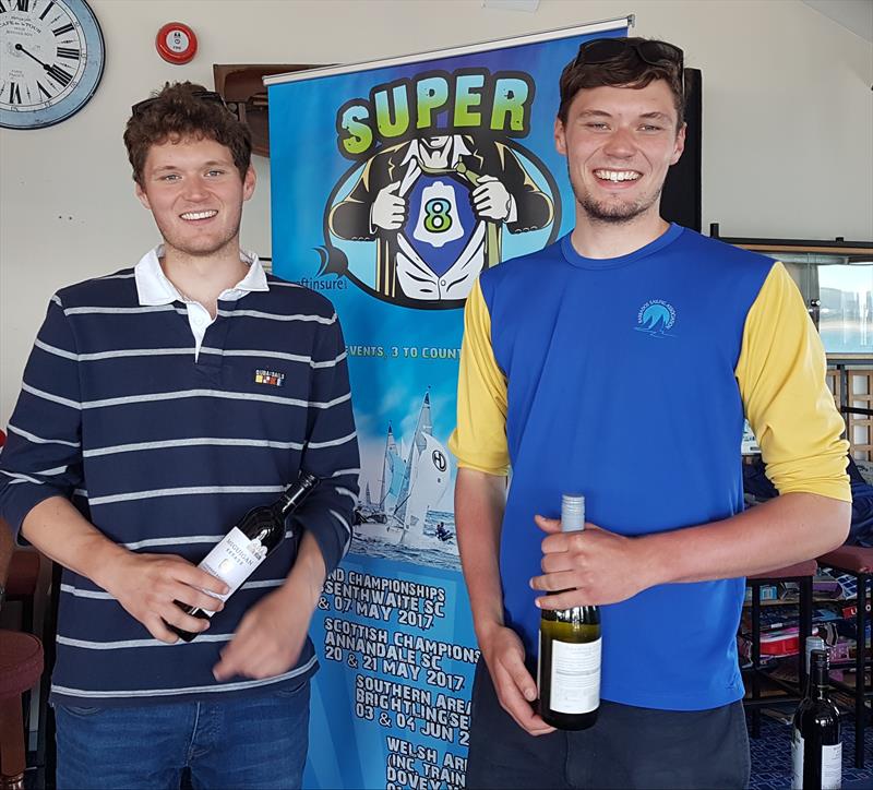 Silver Fleet Winners Sam and Ben Pickering in the Welsh Area Championship at Dovey photo copyright Michelle Evans taken at Dovey Yacht Club and featuring the GP14 class