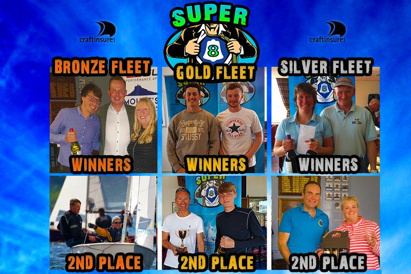GP14 Super 8 Prize Winners photo copyright Michelle Evans taken at  and featuring the GP14 class