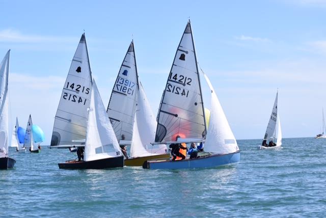 Leeward Mark rounding during the GP14 Ulster Championships at Donaghadee Sailing Club photo copyright Tony Patterson taken at Donaghadee Sailing Club and featuring the GP14 class