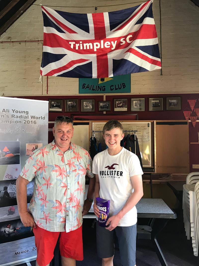 Jonathan Lane finishes as 1st Junior Crew in the Trimpley GP14 Open photo copyright Benessa Roberts taken at Trimpley Sailing Club and featuring the GP14 class