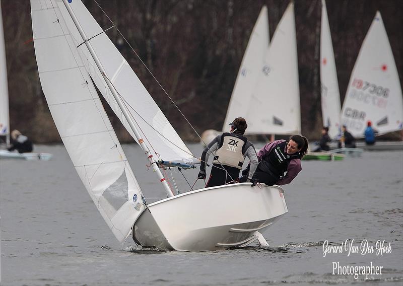 Marlow Ropes Tipsy Icicle Series at Leigh & Lowton SC Week 7 photo copyright Gerard van den Hoek taken at Leigh & Lowton Sailing Club and featuring the GP14 class