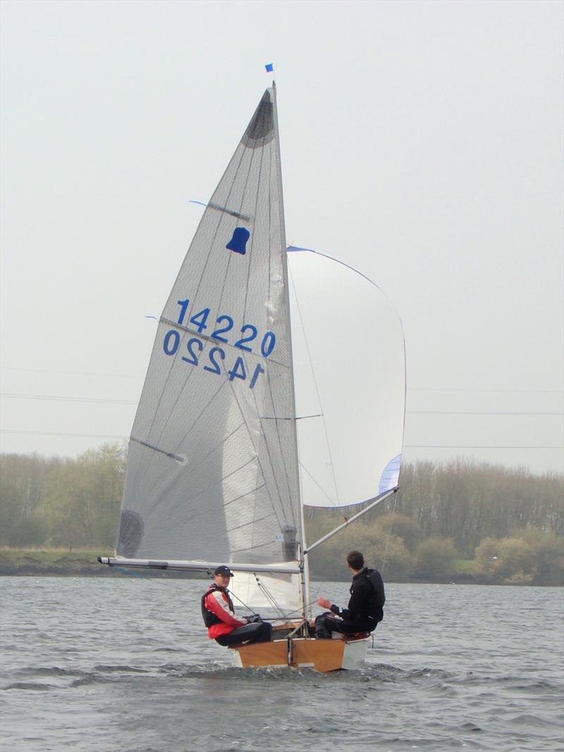 GP14 Midland Bell at Chase: In a league of their own - Graham Flynn and Ben Pickering photo copyright Greg Cornes taken at Chase Sailing Club and featuring the GP14 class