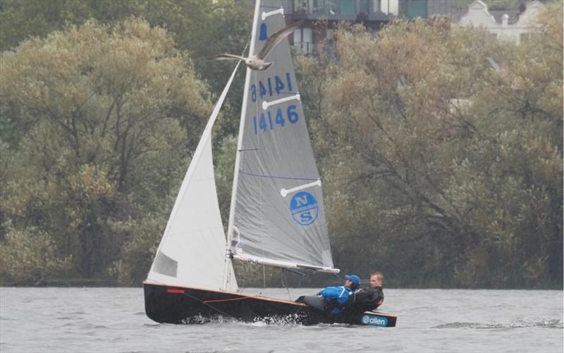 Michelle Evans and Sam Mettam photo copyright Luke Howard taken at Chase Sailing Club and featuring the GP14 class