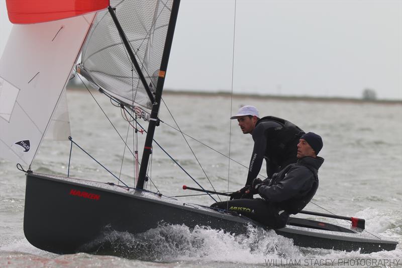 Fergus and Jasper Barnham win the Craftinsure Robline UK GP14 Southern Area Championship photo copyright William Stacey / BSC taken at Brightlingsea Sailing Club and featuring the GP14 class