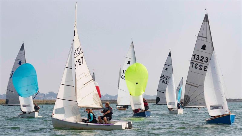 GP14s at Tollesbury photo copyright Derek Burchell taken at Tollesbury Sailing Club and featuring the GP14 class