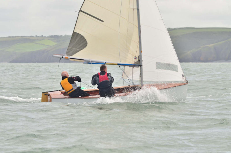 Ian Willis and Keith Dutton win the Grand Masters title at the GP14 Masters photo copyright Pete Thomas taken at New Quay Yacht Club and featuring the GP14 class