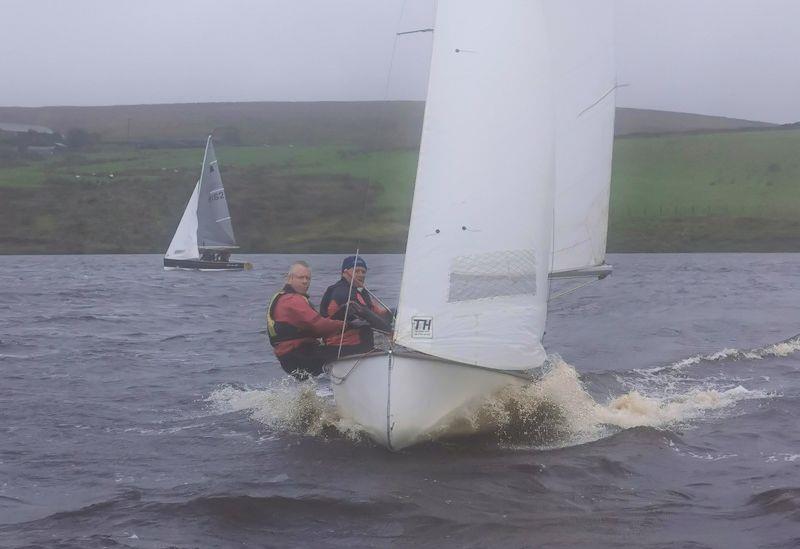 Frank McMullen and David Bartholomew in the GP14 open meeting at Bolton photo copyright Leanne Pilkington taken at Bolton Sailing Club and featuring the GP14 class