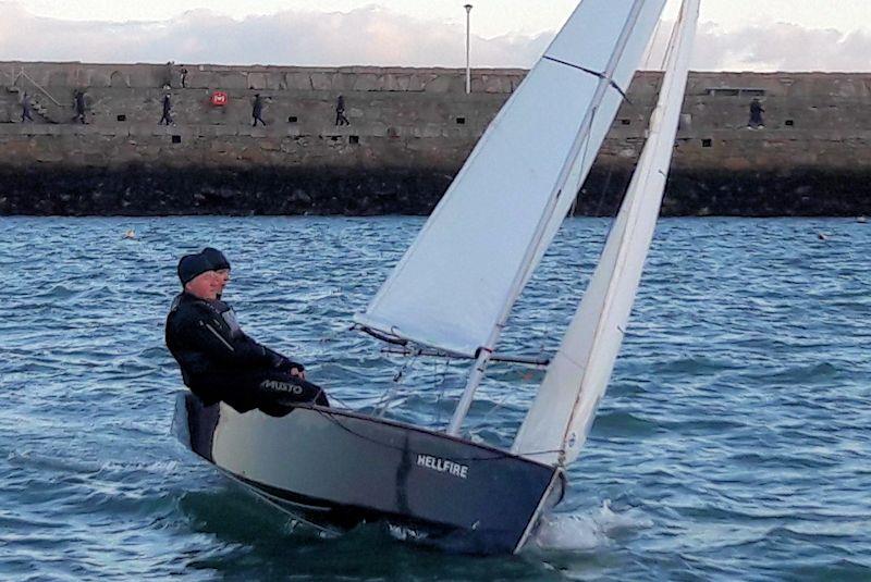 Ciara Mulvey and Peter Murphy on day 5 of the Viking Marine Frostbite Series at Dun Laoghaire photo copyright Cormac Bradley taken at Dun Laoghaire Motor Yacht Club and featuring the GP14 class