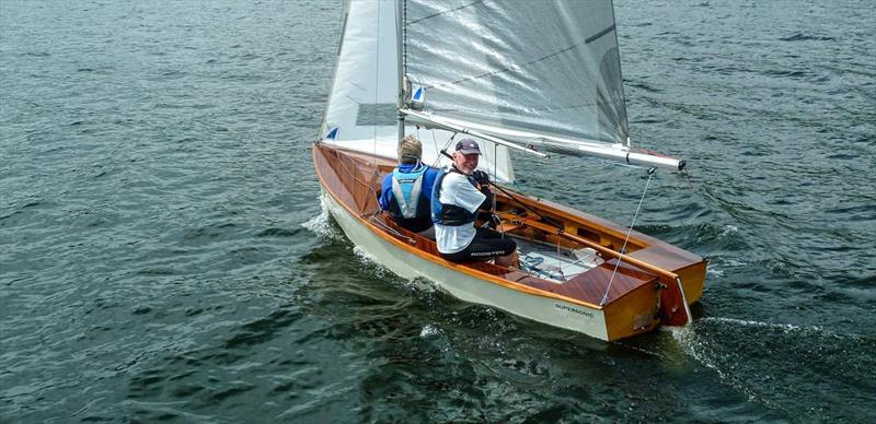 Nigel Hutchinson sailing Supersonic photo copyright Richard Rigg taken at Royal Windermere Yacht Club and featuring the GP14 class