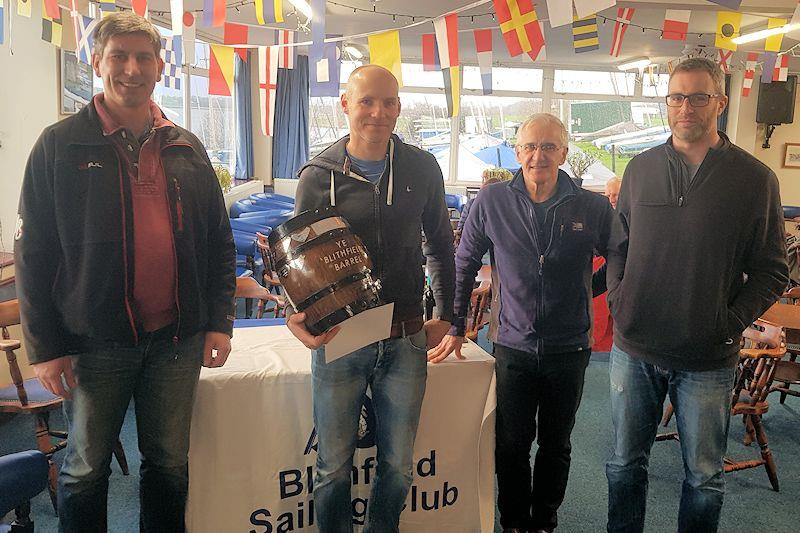 Mike Senior (with crews Liz Senior/Ollie Woodhead) wins the Blithfield Barrell 2021/22 - photo © Alastair Reed