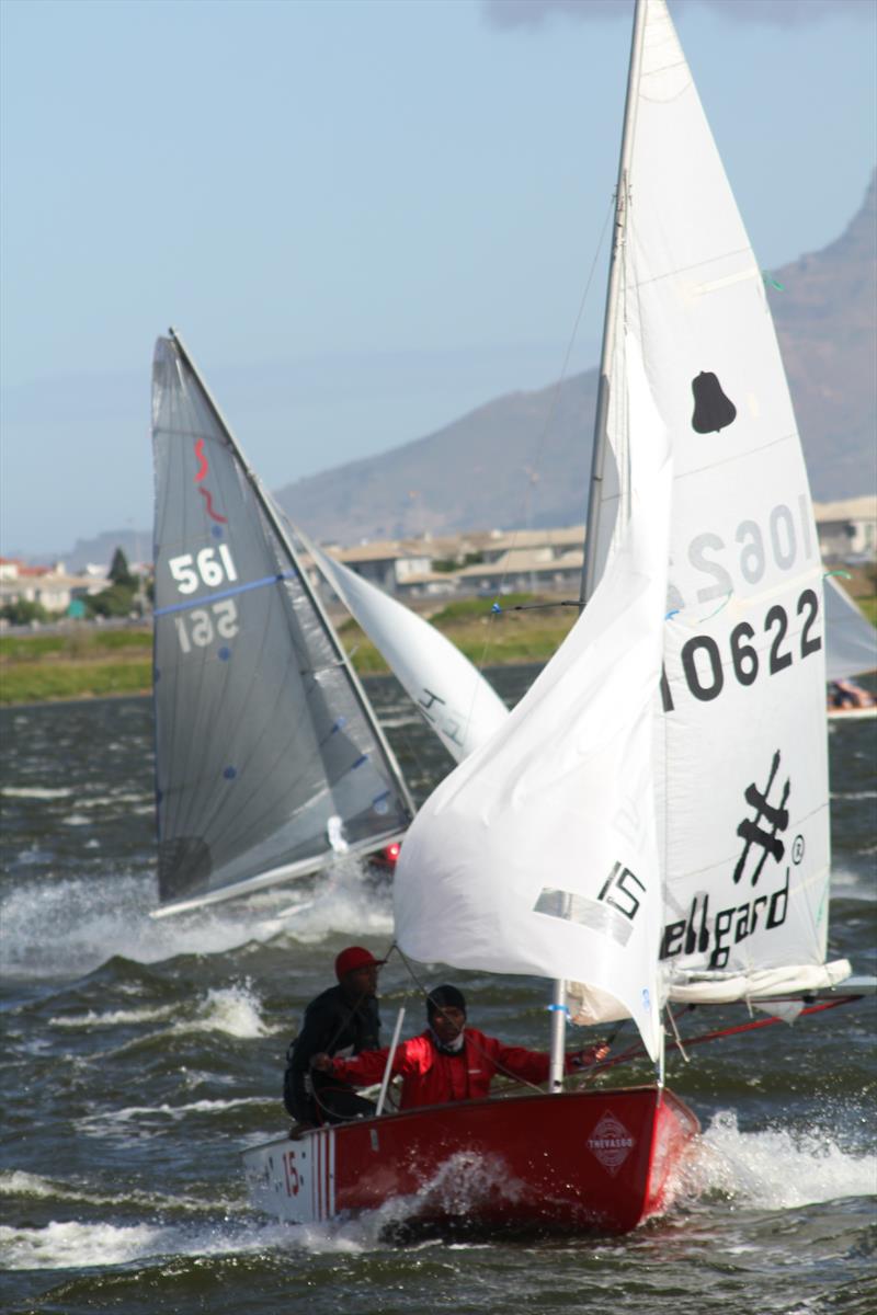 The GP14 team on 'Red Baron' during the 2022 Mac 24 Hour Challenge photo copyright Angela Caroline Gray taken at Milnerton Aquatic Club and featuring the GP14 class