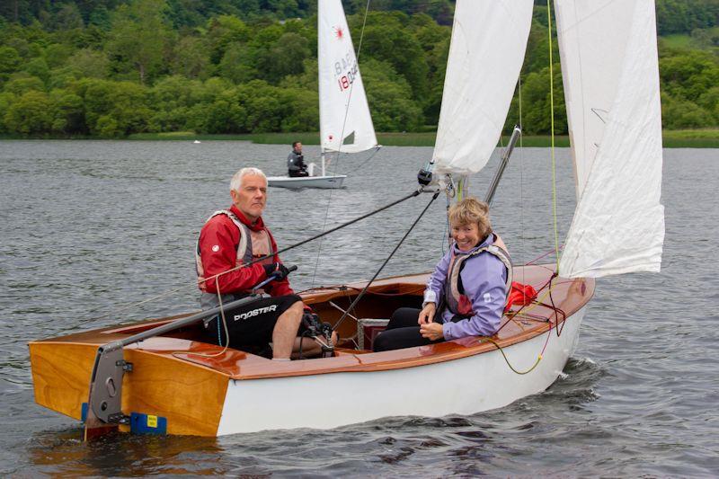 Dave and Lynn Lawson win the inaugural Big Mark's Big Race at Bassenthwaite photo copyright Nick Smith taken at Bassenthwaite Sailing Club and featuring the GP14 class