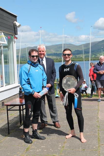 Bass Flying Fifteen and GP14 Open - GP14 winners Matt Mee and Chris Robinson photo copyright William Carruthers taken at Bassenthwaite Sailing Club and featuring the GP14 class