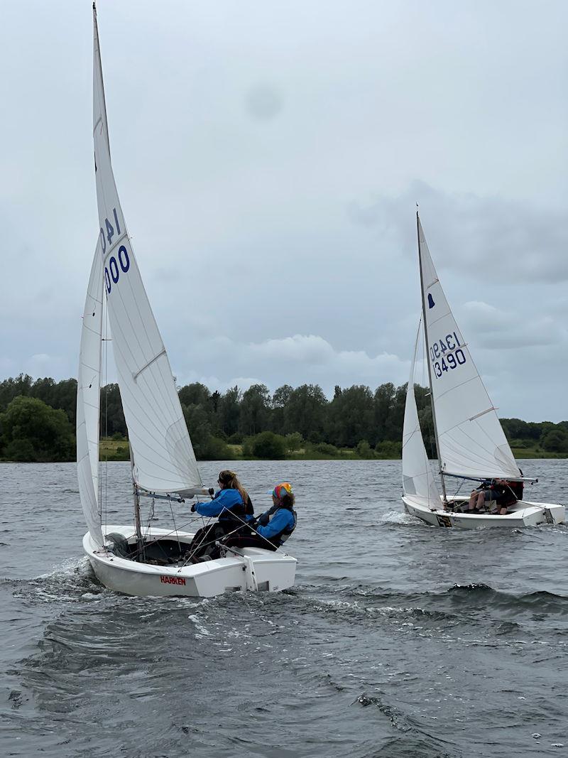 Lovely Ladies during the Leigh & Lowton Sailing Club S2S Dinghy Race photo copyright Rebecca Fleet taken at Leigh & Lowton Sailing Club and featuring the GP14 class