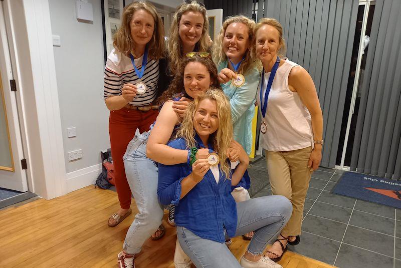 World Sailing medal winners in the All Female Crews category - Progressive Credit Union GP14 Worlds 2022 day 6 - photo © SSC