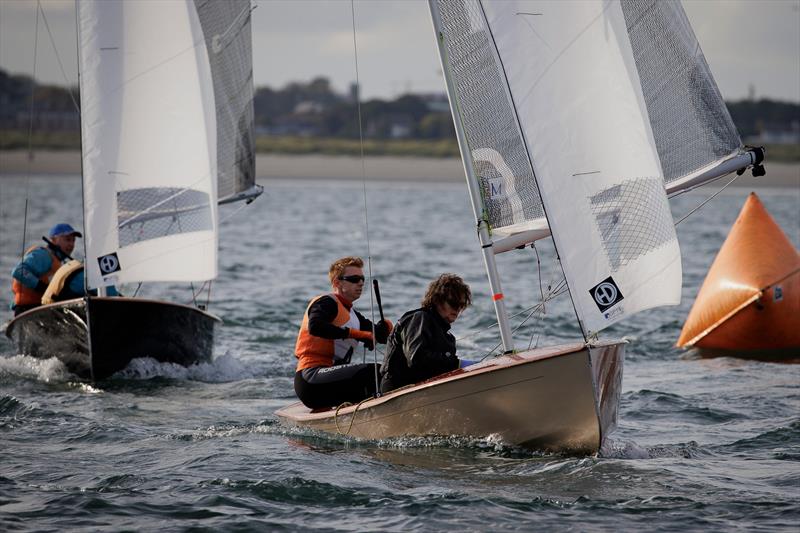 Ger Owens and Melanie Morris win the 75th Irish Sailing Champions' Cup  photo copyright David Branigan / Oceansport taken at Sutton Dinghy Club and featuring the GP14 class