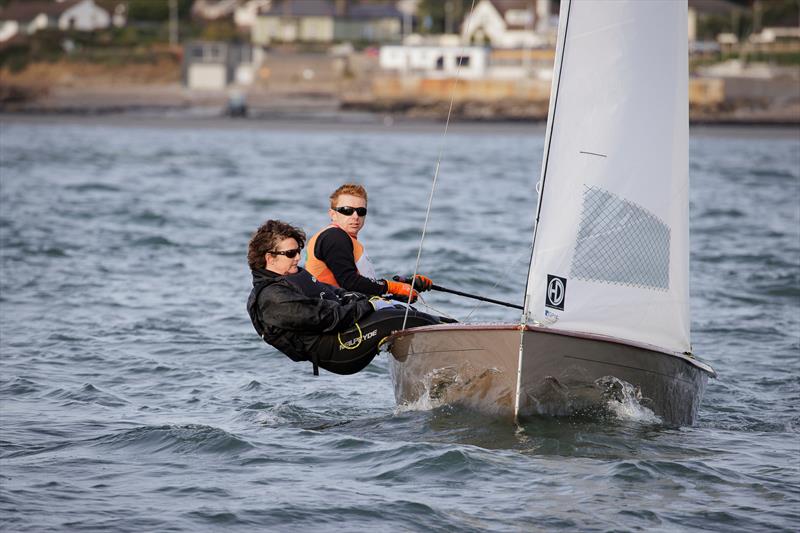 Ger Owens and Melanie Morris win the 75th Irish Sailing Champions' Cup  photo copyright David Branigan / Oceansport taken at Sutton Dinghy Club and featuring the GP14 class