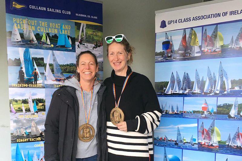 All Female team winners, Katie Dwyer and Laura Fitzpatrick - Irish GP14 Munster Championship at Cullaun - photo © Pat Biesty