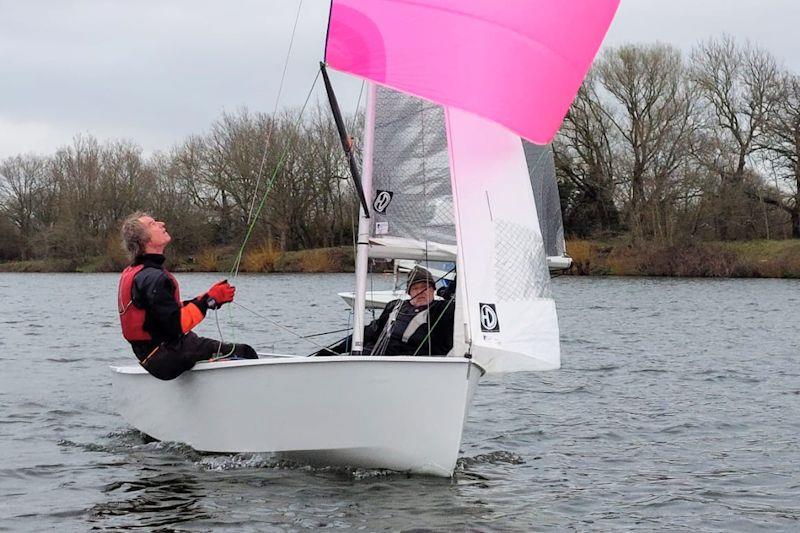 Maurice Cleal and Romek Kaneski, winners - GP14 Southern Travellers at Papercourt photo copyright Frank Brown / PSC taken at Papercourt Sailing Club and featuring the GP14 class