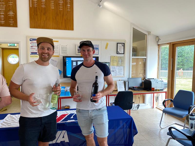 South Cerney GP14 Open winners Gavin Tullett and Jonny Stevenson photo copyright Vernon Perkins taken at  and featuring the GP14 class