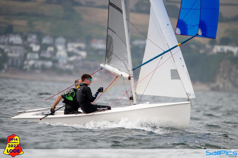 Crews' Race during the GP14 Nationals 2023 at Looe photo copyright Richard Craig / www.SailPics.co.uk taken at Looe Sailing Club and featuring the GP14 class