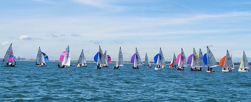 Approaching the leeward gates during the GP14 Championship of Ireland at Sutton Dinghy Club - photo © Louise Boyle, Charles Sargent & Andy Johnston 