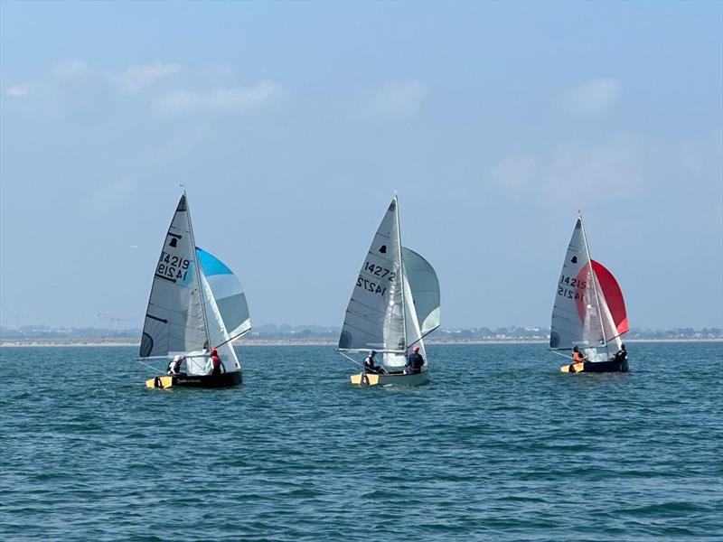 Ruan & Charlotte O'Tiarnaigh lead Sean Craig & Stephen Boyle during the GP14 Championship of Ireland at Sutton Dinghy Club - photo © Louise Boyle, Charles Sargent & Andy Johnston 