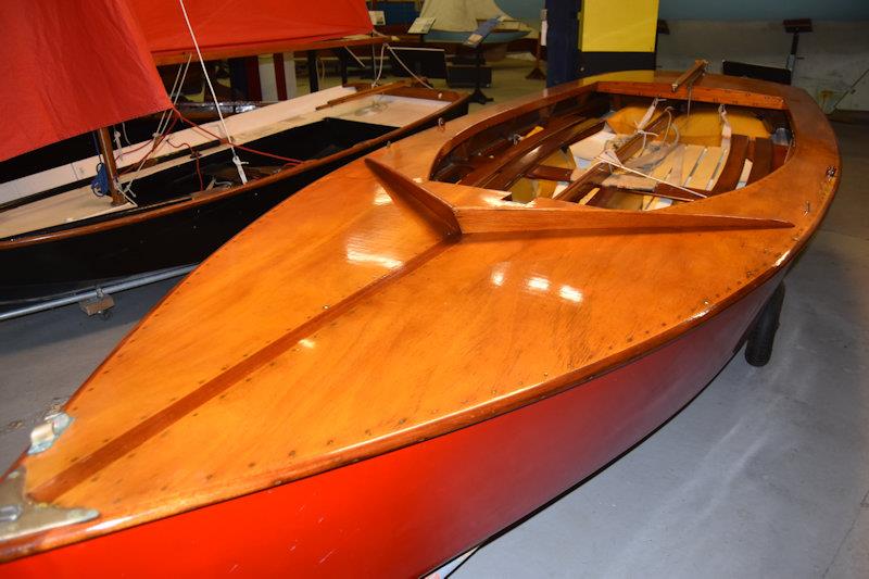 A vintage GP14 at the National Maritime Museum - photo © Dougal Henshall