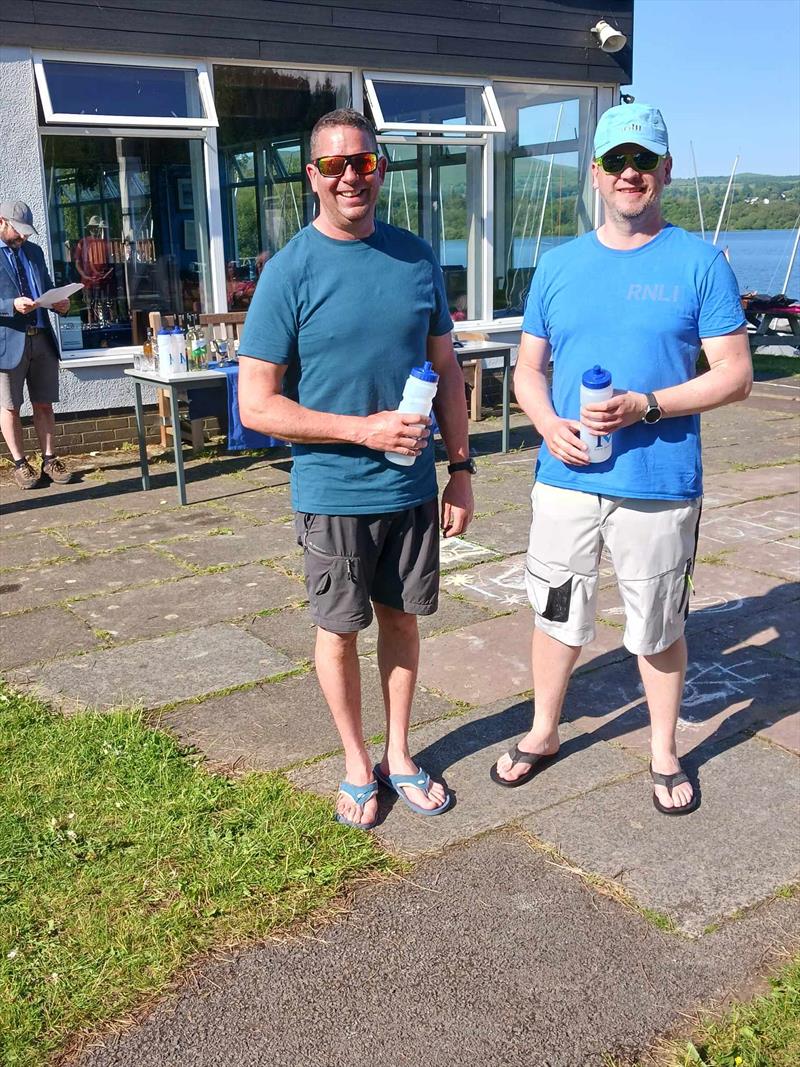 GP14 Northern Area Championship: Dave Morris and Dan Hambleton 1st in Bronze fleet photo copyright Vanessa Devereux taken at Bassenthwaite Sailing Club and featuring the GP14 class