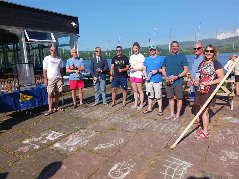 GP14 Northern Area Championship: All the prize winners photo copyright Vanessa Devereux taken at Bassenthwaite Sailing Club and featuring the GP14 class