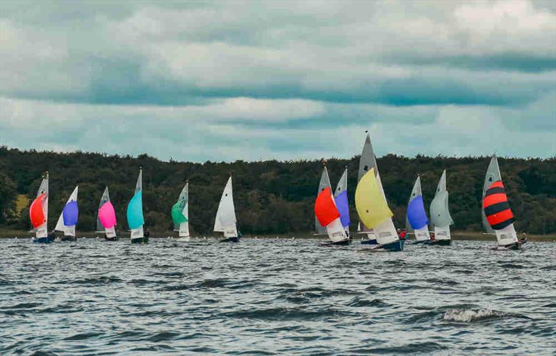The fleet at a quieter moment during the GP14 Munster Championship 2025 at Cullaun Sailing Club photo copyright Hazel McMahon,Luke O'Donnell & Des McMahon taken at Cullaun Sailing Club and featuring the GP14 class