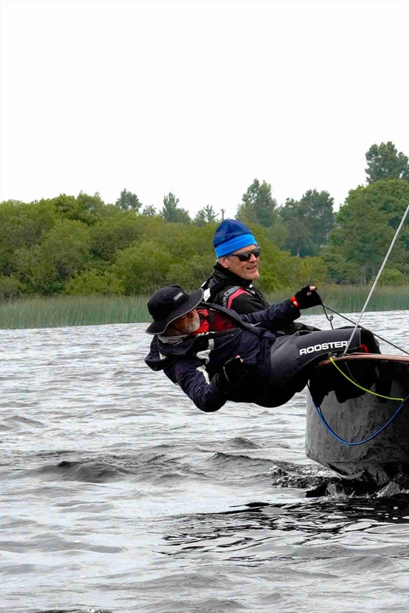 Paddy OConnor and Richard Street concentration during the GP14 Munster Championship 2025 at Cullaun Sailing Club photo copyright Hazel McMahon,Luke O'Donnell & Des McMahon taken at Cullaun Sailing Club and featuring the GP14 class