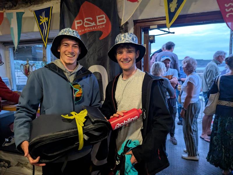 Fin Waterhouse and Matt Baird on day 3 of the Ripe Craftinsure GP14 National Championship at Tenby - photo © Richard Craig / www.SailPics.co.uk