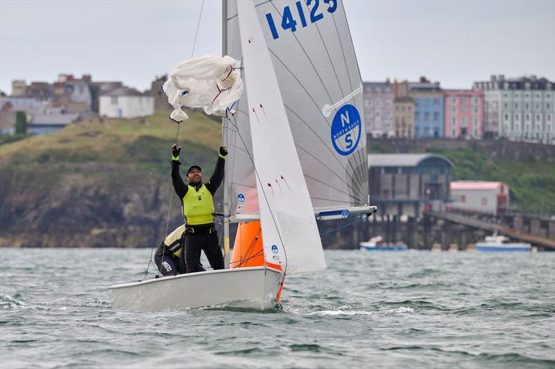 Jasper Barnham and Graham Sexton win the Ripe Craftinsure GP14 National Championship at Tenby photo copyright Richard Craig / www.SailPics.co.uk taken at Tenby Sailing Club and featuring the GP14 class