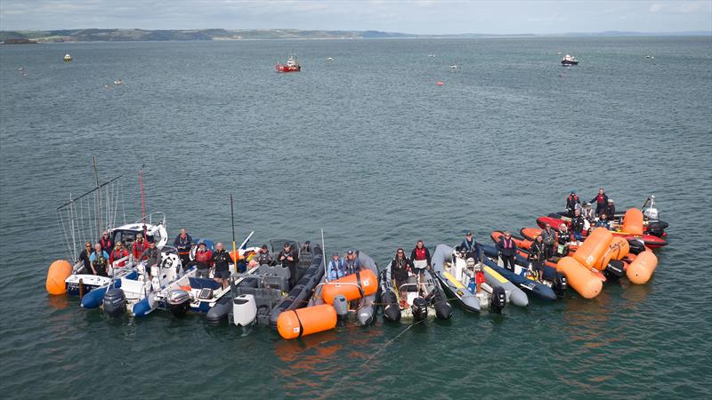 Race team during the Ripe Craftinsure GP14 National Championship at Tenby - photo © Richard Craig / www.SailPics.co.uk