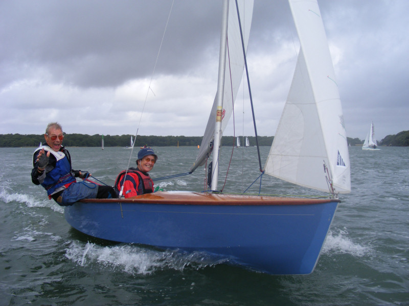 Racing on day two of the Graduate nationals at Chichester photo copyright Richard Barnes taken at Chichester Yacht Club and featuring the Graduate class